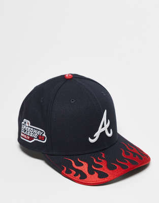 New Era New Era speedway logo detail 9seventy stretch snapback cap in black