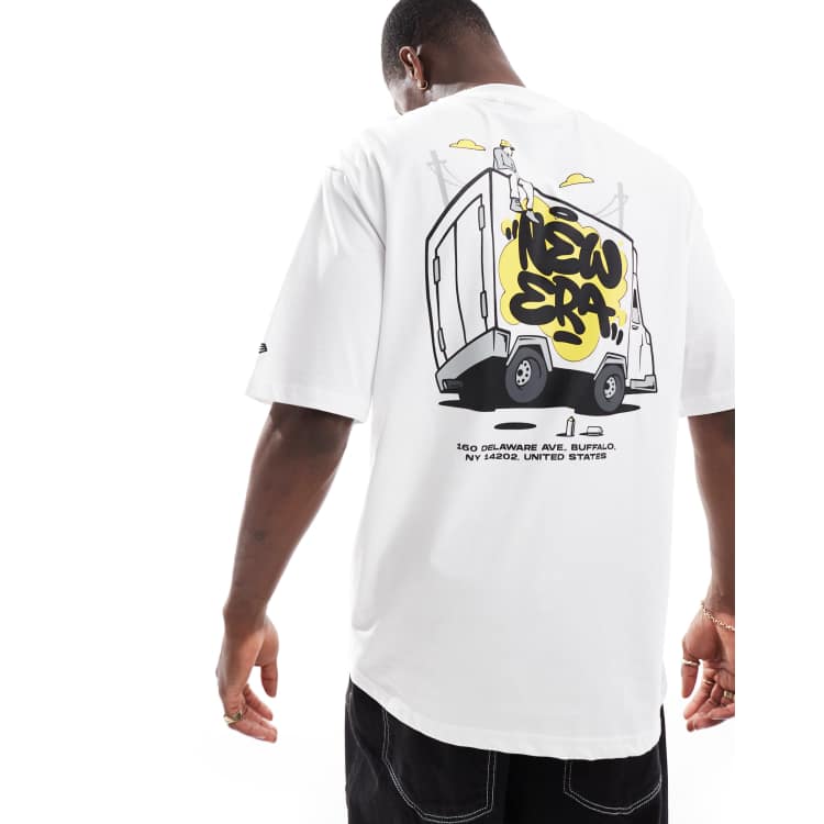 ◆New Era◆spray graphic 半袖Tシャツ White 送料込 ◇New Era◇spray graphic 半袖Tシャツ White 送料込