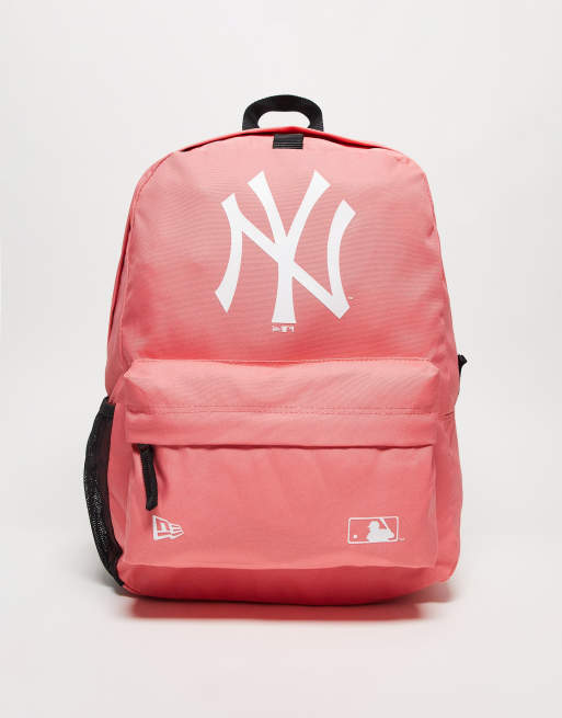 New Era - Stadium - Rugzak van nylon met NY-print in lichtroze