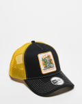 [New Era] New Era summer patch trucker cap in yellow multi No Size Yellow