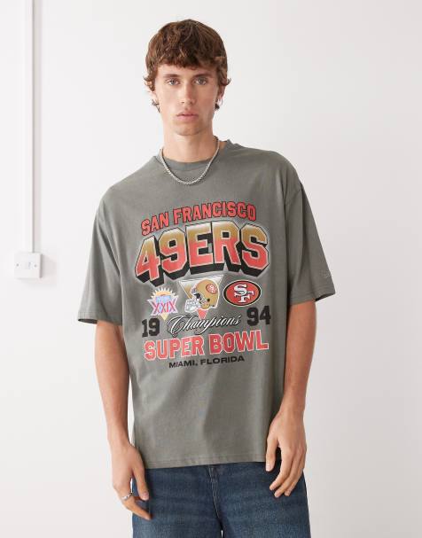 New Era – Szary T-shirt oversize z motywem San Francisco 49ers - view 1