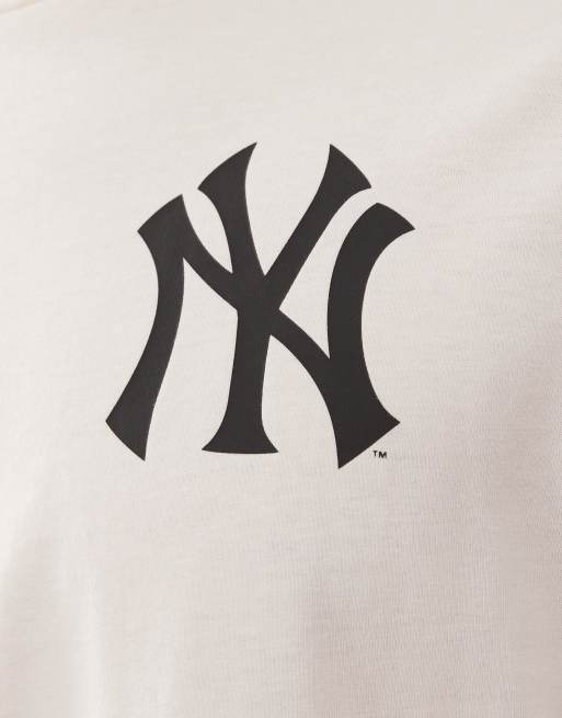 New Era - T-shirt coupe classique à imprimé NY Yankees au dos - Blanc cassé, 5 de 5