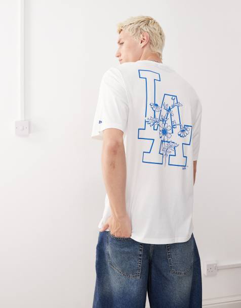 New Era - T-shirt décontracté à imprimé LA Dodgers fleuri - Blanc - view 1