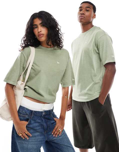New Era - T-shirt verde slavato - view 1