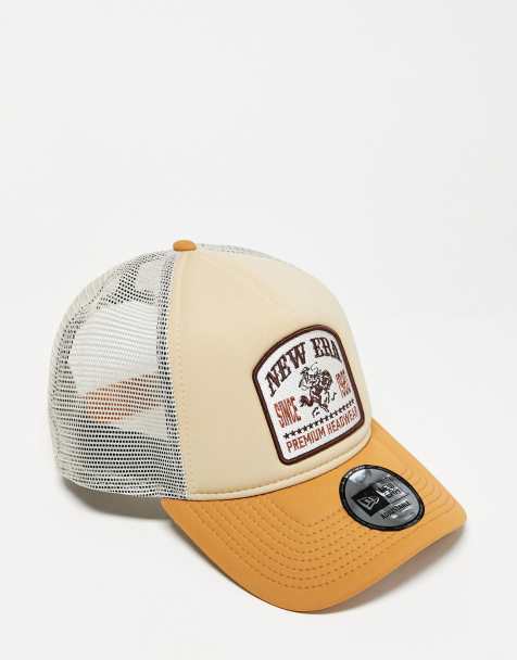 New Era - Trucker-kasket i gul/multifarve med flere mærker - view 1