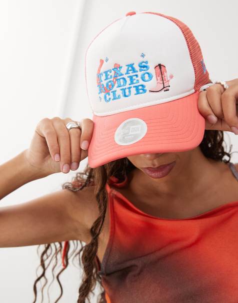 New Era - Trucker-kasket med lokationsprint og kontrasterende skygge i orange/multifarve - view 1