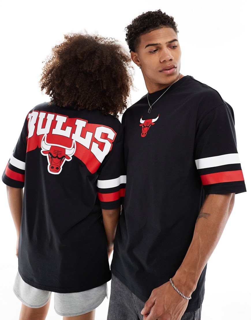New Era unisex chicago bulls arch graphic t-shirt in black