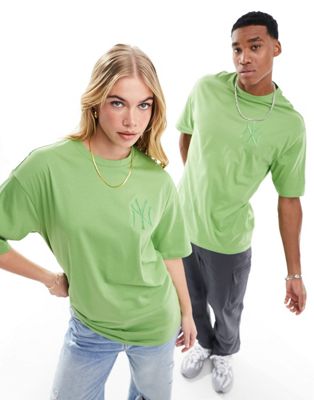 New Era unisex NY logo t-shirt in green