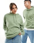 [New Era] New Era unisex washed hoodie in green XL Green