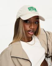 New Era Tulum logo 9twenty cap in beige Exclusive at ASOS | ASOS