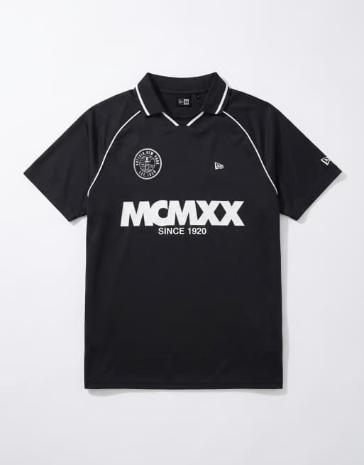 New Era - Voetbalshirt met logo in zwart, deel van co-ord set, 6 van 7