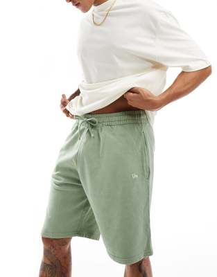 New Era New Era washed jersey shorts in green