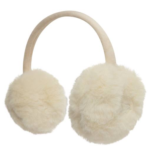 New Era – Womens – Beige öronmuffar i fuskpäls, 3 av 3