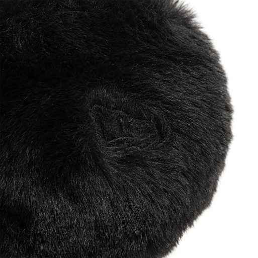 New Era Womens faux fur ear muffs in black , 3 of 3
