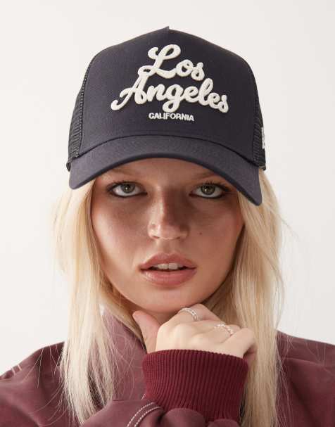 New Era – Womens LA – Czarna czapka trucker z daszkiem - view 1