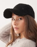 [New Era] New Era Women's LA Dodgers 9forty borg metal logo cap in black One Size BLACK