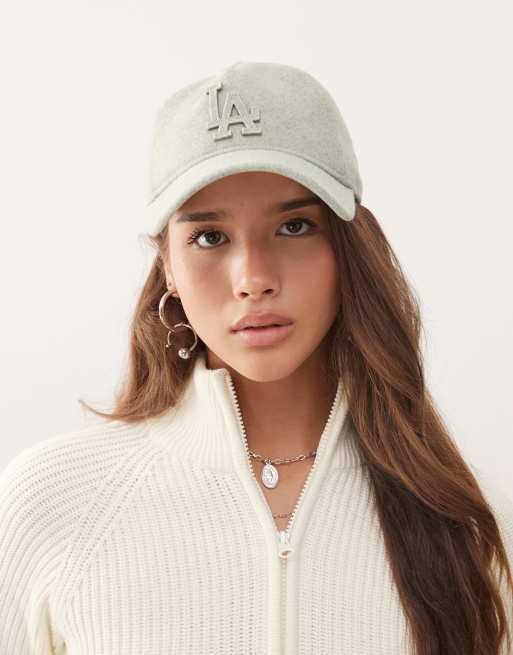 New Era - Womens LA Dodgers 9twenty - Casquette à logo en feutre melton - Vert, 2 de 3