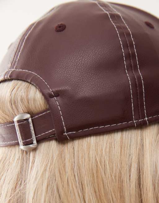 Berretto Donna In Pelle PU – Cappello Francese Ottagonale Con Visiera, Ecopelle Newsboy Unisess, Taglia Unica Regolabile, Autunno Inverno