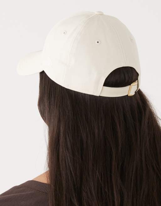 New Era Womens NY Yankees 9forty rose logo cap in beige, 3 of 3