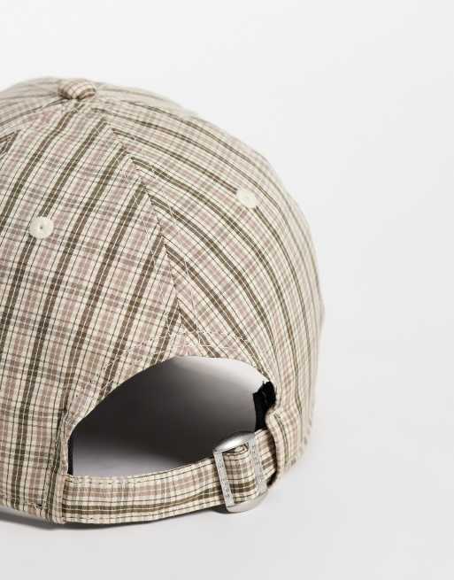New Era X ASOS exclusive NY Yankees 9forty micro check cap in brown multi, 2 of 3