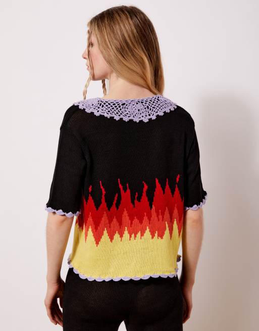 Camicia fiamme top