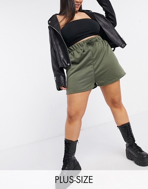 New Girl Order Curve high waisted jogger shorts