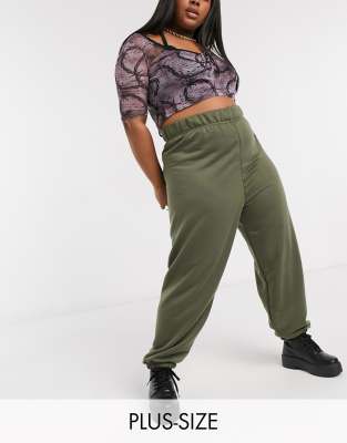 plus size high waisted joggers