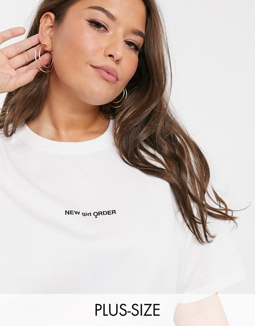 New Girl Order Curve oversized logo t-shirt