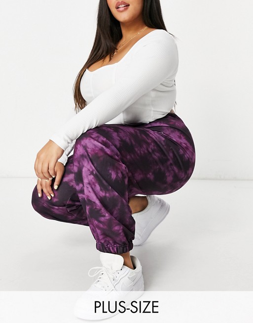 New Girl Order Curve tie dye highwaisted tracksuit joggers