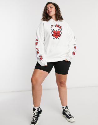 girl in oversized hoodie