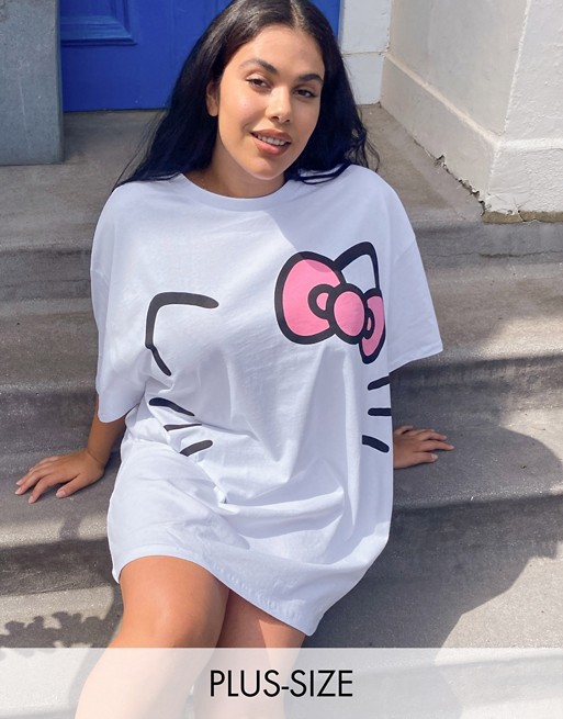 New Girl Order Curve x Hello Kitty oversized t-shirt dress