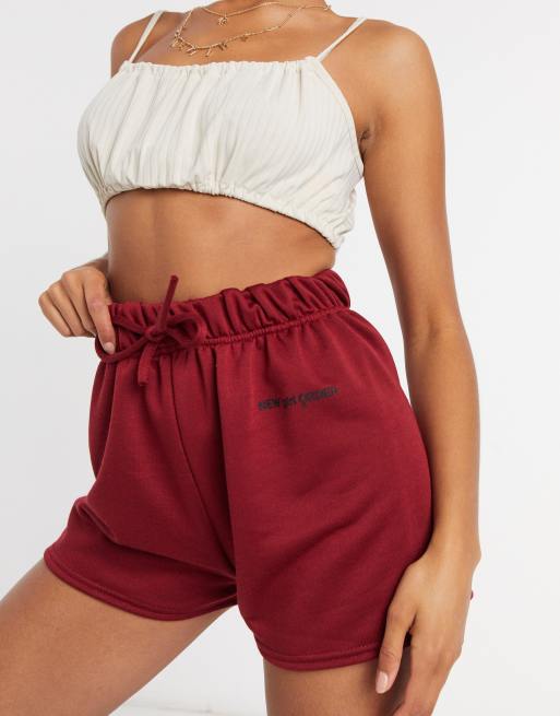 High waisted jogger shorts sale