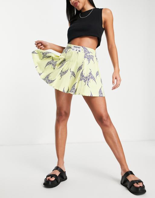 New Girl Order mini tennis skirt in butterfly print (part of a set) | ASOS