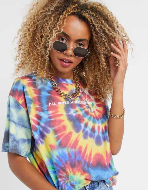 Girls tie store dye shirts