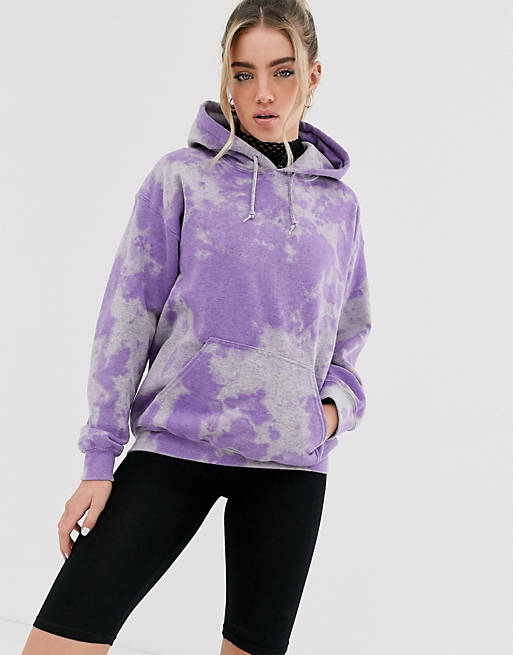 New Girl Order oversized hoodie in tie dye with back graphic | ASOS