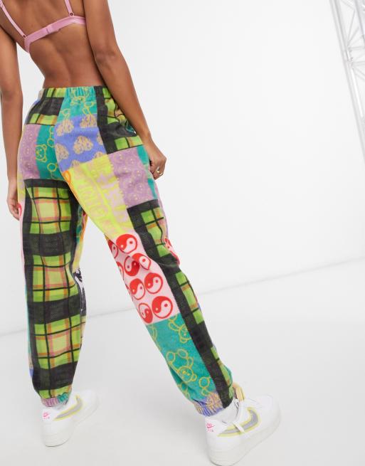 Patchwork joggers womens new arrivals