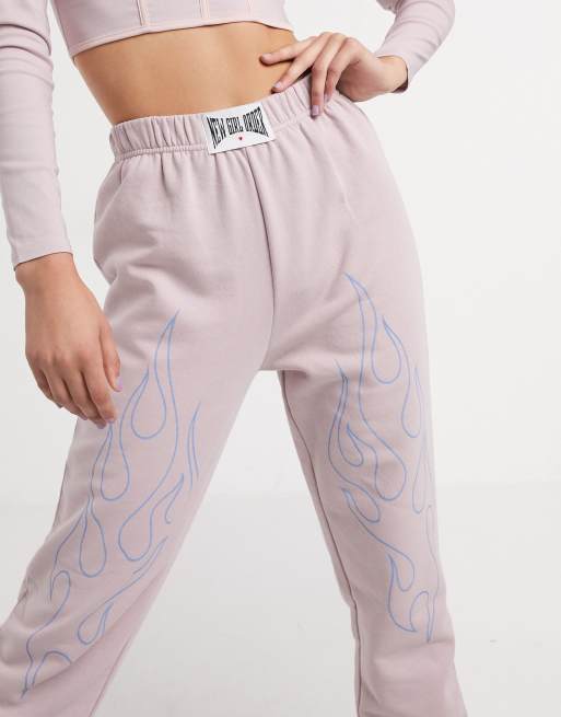 New girl hot sale order flame joggers