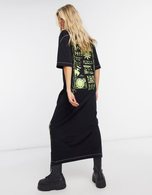 Goth t 2024 shirt dress