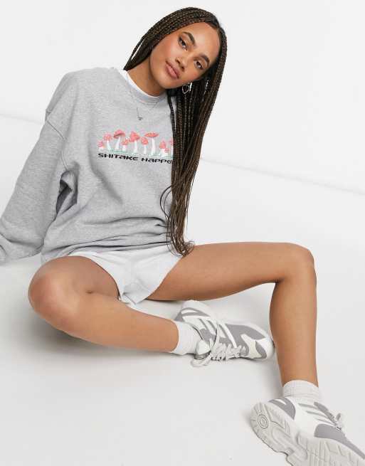 Girl in oversized on sale sweatshirt