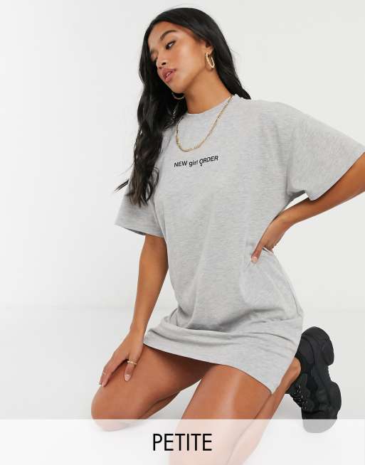 New Girl Order Petite logo t shirt dress