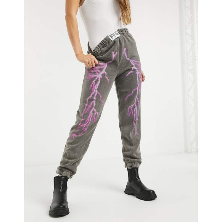 New girl order patchwork fleece joggers store