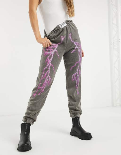 Lightning print joggers 2025