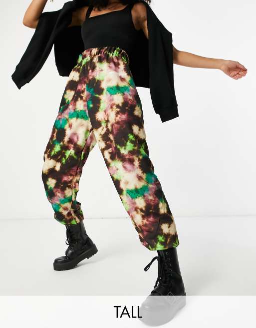 High waisted tie dye sweatpants hot sale