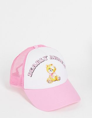 New Girl Order trucker cap with teddy print