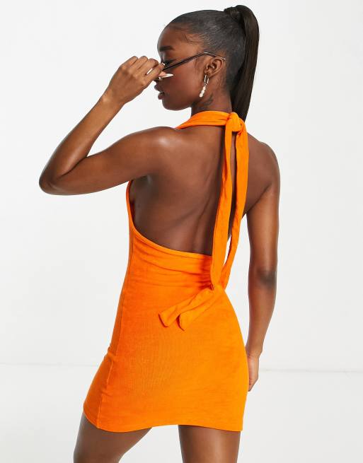 New Girl Order Vestito corto estivo da spiaggia arancione