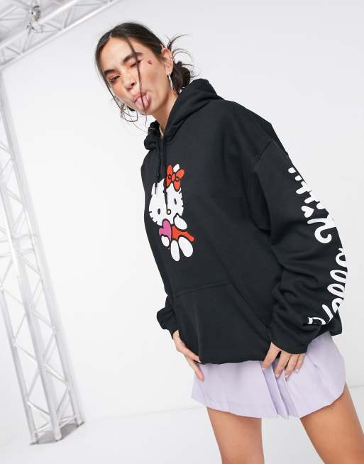 Hello kitty oversized hoodie hot sale