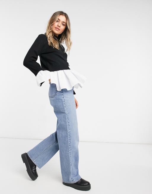 Shirt and sweater online look