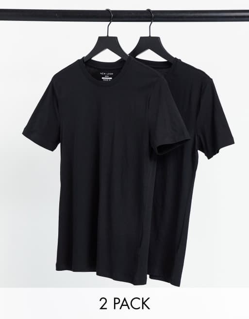 New look black t cheap shirt