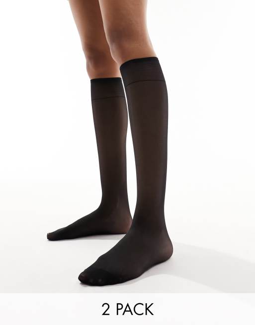 2 Pack - Sheer Socks, Stockings