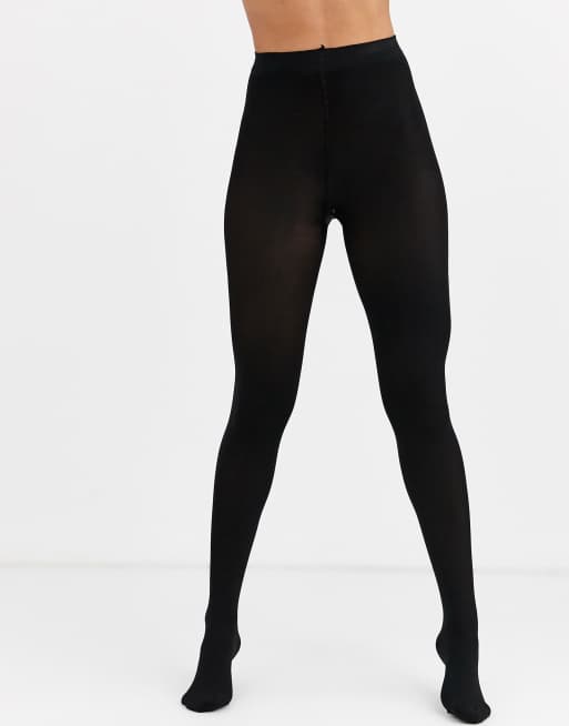 New Look 2 pack premium 80 denier tights in black